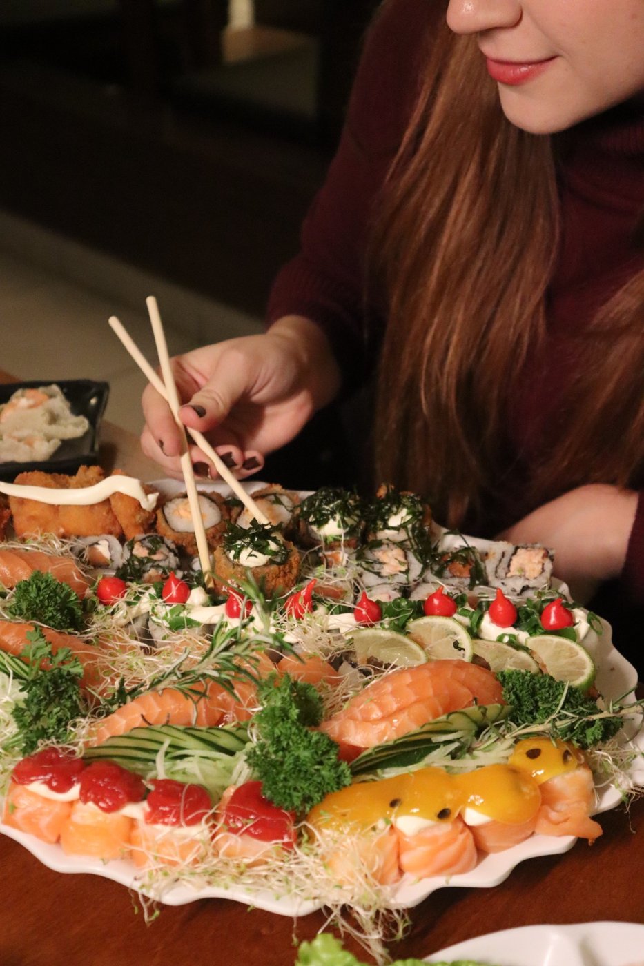 Experiência gastronômica registrada por creator